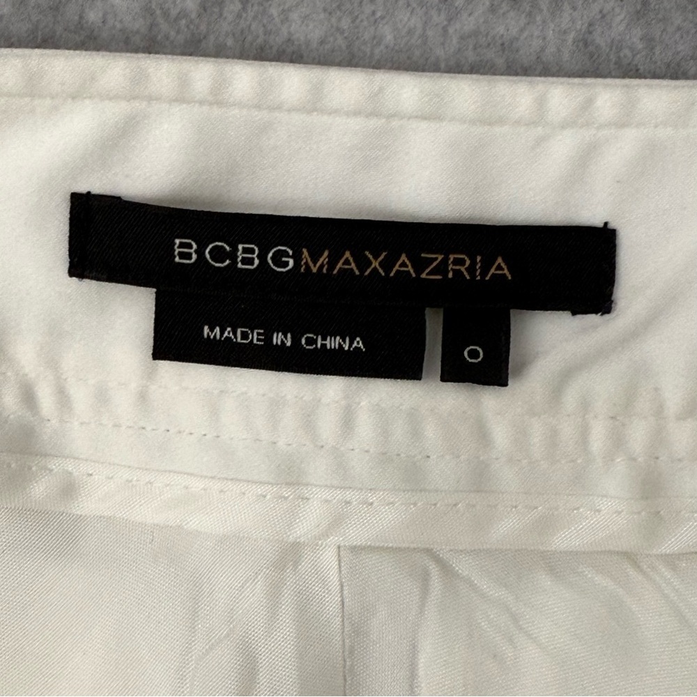 BCBGMaxAzria White Midi Pencil Skirt for Work - Picture 5 of 8